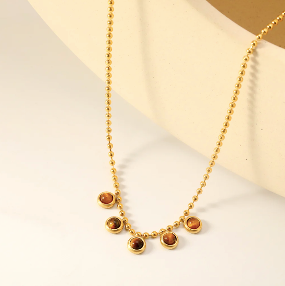 Collar ojos de tigre