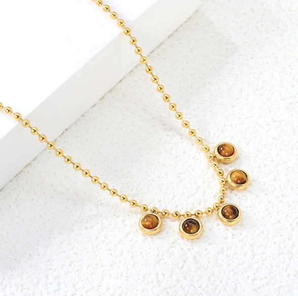Collar ojos de tigre