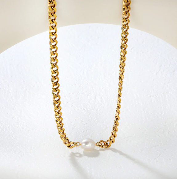 Cadena con perla